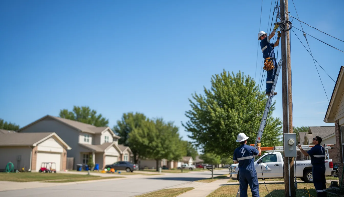 Residential electrician providing installation services in Parchman, MS